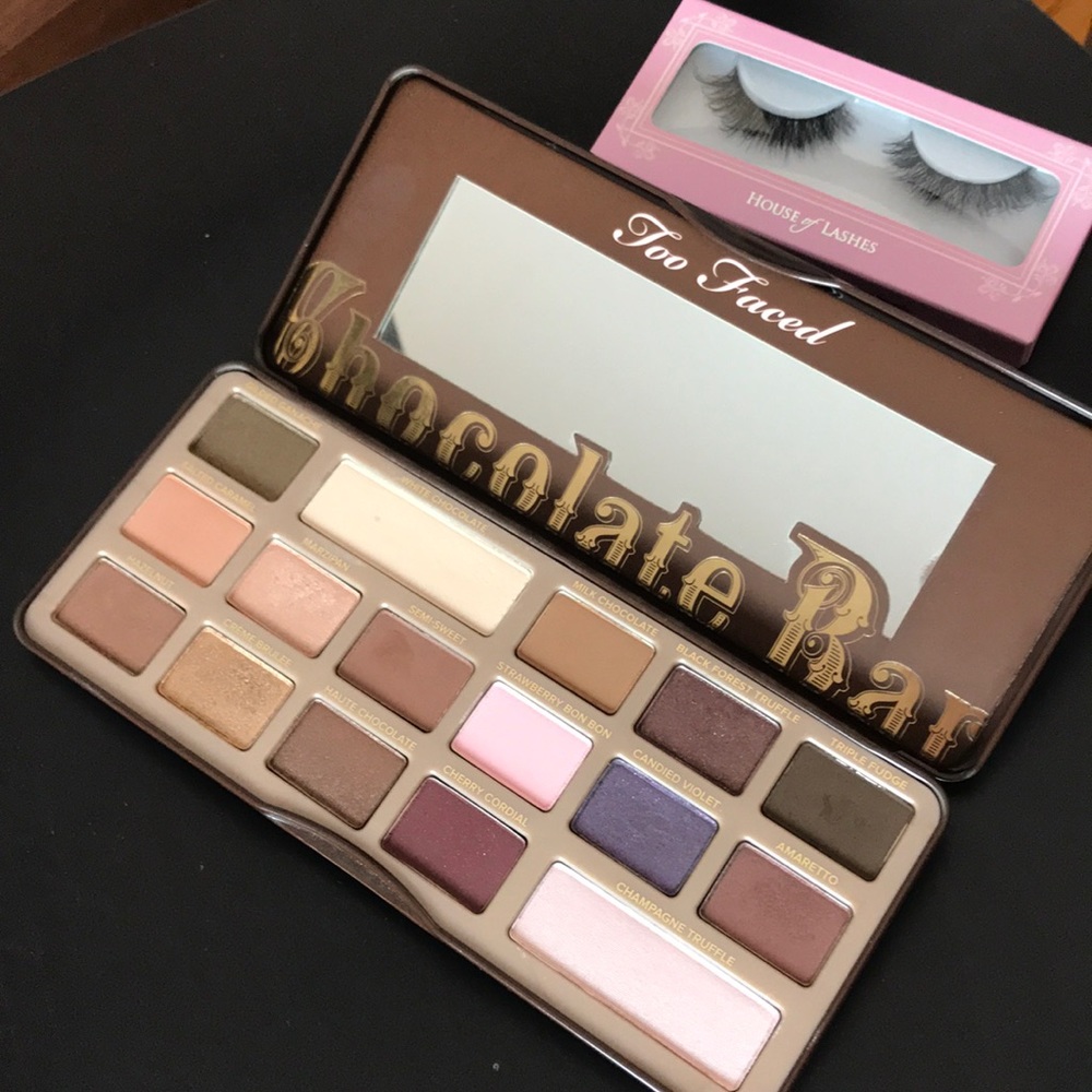 Too Faced Chocolate Bar Palette & lash bundle